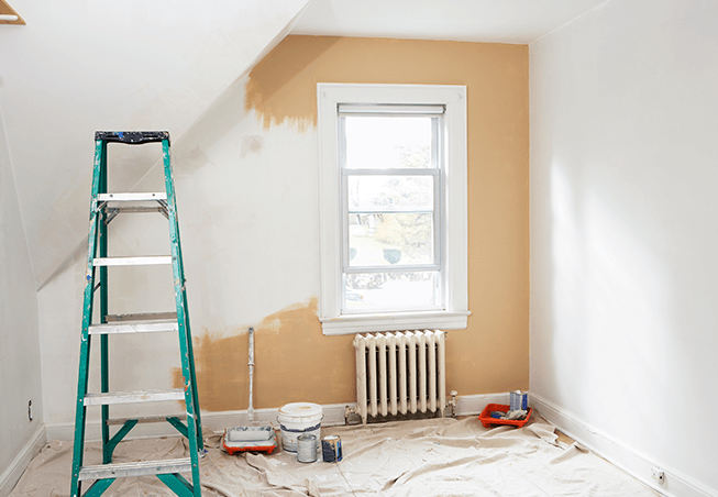 Cómo preparar pintura color gris para pintar paredes con pomos?