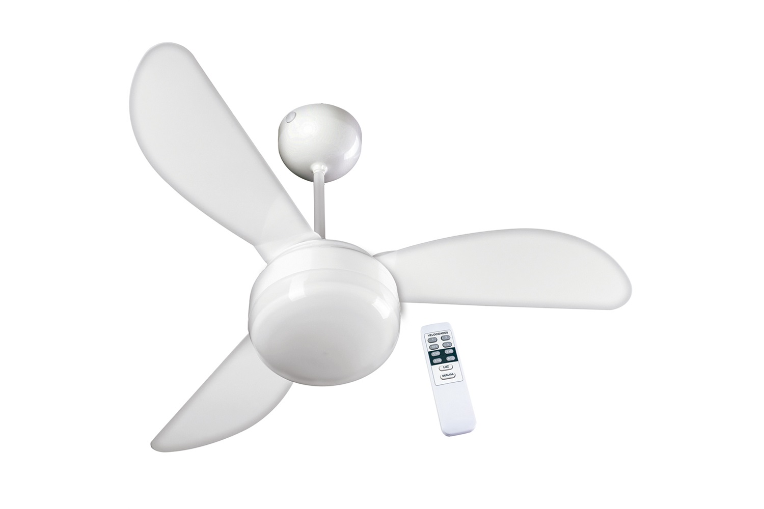 Ventilador De Teto Com Controle Remoto Santorini W V Branco Casanova C C