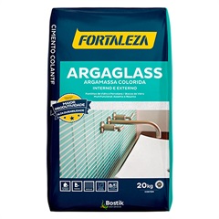 Argamassa Argaglass Pastilha de Vidro Branca 20kg - Fortaleza 