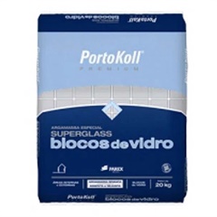 Argamassa Especial Portokoll Super Glass para Bloco de Vidro Branca 20kg - Sika