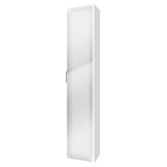 Armário Vertical para Banheiro Blu 160x30cm Branco - Bumi Móveis