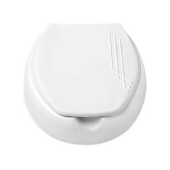 Assento Plástico Elevado 7,5cm com Tampa Branco - Mebuki