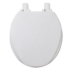 Assento Plástico Oval Soft Close Branco - Mebuki