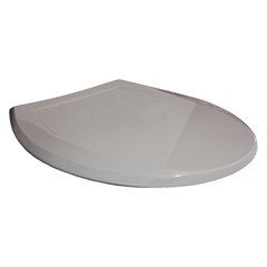 Assento Sanitário Oval Simples Cinza - Viqua