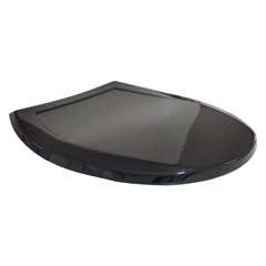 Assento Sanitário Oval Simples Preto - Viqua