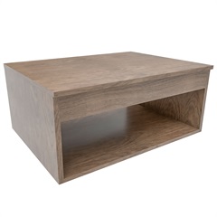 Bancada para Banheiro em Mdf Ivone 60x45x30cm Ebano - Darabas Agardi