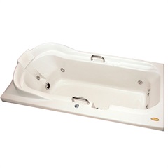 Banheira Retangular com Aquecedor 4 Jatos Regina 180x90cm Branca - Jacuzzi