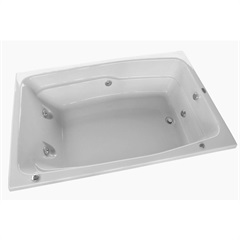 Banheira Retangular sem Aquecedor 4 Jatos Acrilbath 170x115cm Branca - Ouro Fino