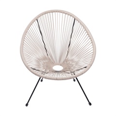 Cadeira Acapulco Cordas em Pvc Fendi 85cm - Ór Design