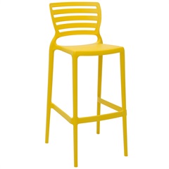 Cadeira Alta em Polipropileno Sofia 104,5x49,5x47cm Amarela - Tramontina 