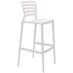 Cadeira Alta em Polipropileno Sofia 104,5x49,5x47cm Branca - Tramontina 