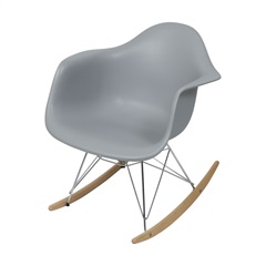 Cadeira Dkr Balanço com Braço Cinza 69cm - Ór Design
