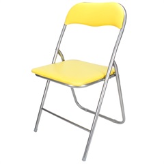 Cadeira em Aço Dobrável 44x90cm Amarela - Casanova