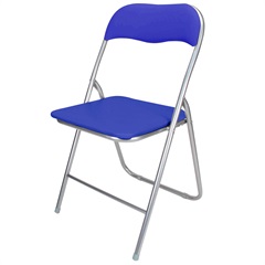Cadeira em Aço Dobrável 44x90cm Azul - Casanova