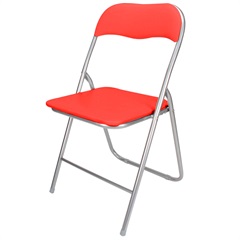 Cadeira em Aço Dobrável 44x90cm Vermelha - Casanova