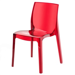 Cadeira em Policarbonato Bayern Vermelha - Ór Design