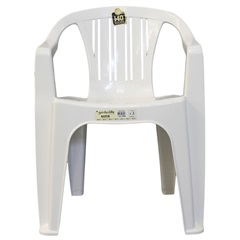 Cadeira em Polipropileno Global 70x51cm Branca - Garden Life 