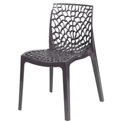 Cadeira em Polipropileno Gruvyer Marrom - Ór Design