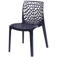 Cadeira em Polipropileno Gruvyer Preta - Ór Design
