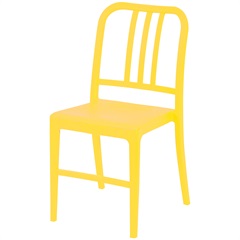 Cadeira em Polipropileno Navy Amarela - Ór Design