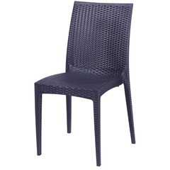 Cadeira em Polipropileno Tramas Preta - Ór Design