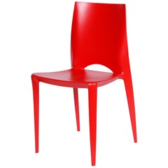 Cadeira em Polipropileno Zoe Vermelha - Ór Design