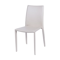 Cadeira Glam Corino Bege Estrutura de Metal 90,5cm - Ór Design