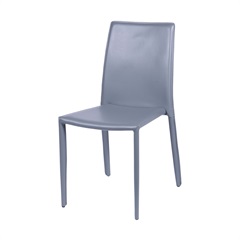 Cadeira Glam Corino Cinza Estrutura de Metal 90,5cm - Ór Design