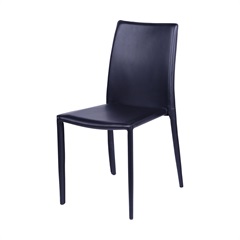 Cadeira Glam Corino Preto Estrutura de Metal 90,5cm - Ór Design