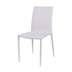 Cadeira Glam Linho Revestimento Bege Estrutura de Metal 90,5cm - Ór Design