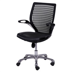 Cadeira para Escritório com Base Giratória Office Age 100x60cm Preta - Ór Design