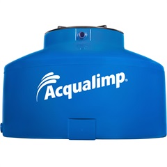 Caixa D'Água em Polietileno Água Protegida com 1000 Litros Azul - Acqualimp