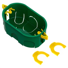 Caixa de Luz Oval de Embutir em Pvc Dryfix Eletroduto 4x2" Verde - Tigre     