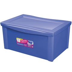 Caixa Organizadora em Polipropileno 65 Litros Azul