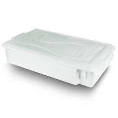 Caixa Organizadora Gourmet com Tampa 11,5 Litros Branca - Plásticos Santana 