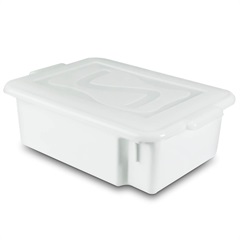 Caixa Organizadora Gourmet com Tampa 5,65 Litros Branca - Plásticos Santana 