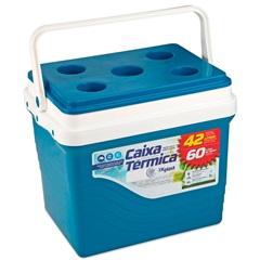 Caixa Térmica Azul 42 Litros - Xplast