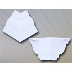 Canto Externo Colonial em Pvc para Forro 3,9x5,4cm Branco - Permatti