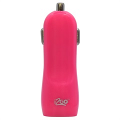 Carregador Veicular com 2 Saídas USB Basic Rosa