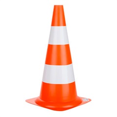 Cone Pro Safety 50cm Branco E Laranja - Delta Plus