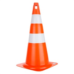 Cone Pro Safety 70cm Branco E Laranja - Delta Plus