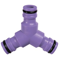 Conector Triplo para Mangueira 1/2'' Roxo - Palisad