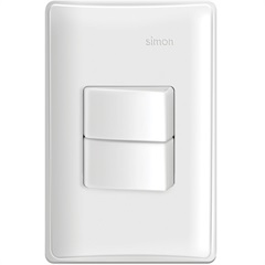 Conjunto 2 Interruptores Simples 10a 250v Simon 19 Branco - Simon