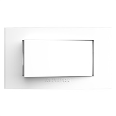 Conjunto de Interruptor Simples com Placa para Móveis Branco - Alumbra