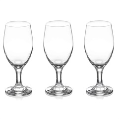 Conjunto de Taças Imperial para Vinho em Vidro 280ml com 3 Peças - Fratelli