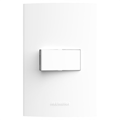 Conjunto Interruptor Simples 10a 250v Inova Pro com Placa 4x2 Branco - Alumbra