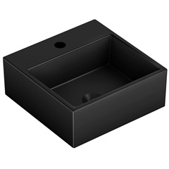 Cuba de Apoio com Mesa Loft 35x35cm Cinza Matte - Incepa   