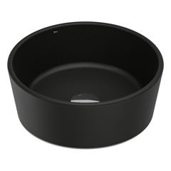 Cuba de Apoio Redonda Louça Optica Cr35 35x35 Matte Black - Roca