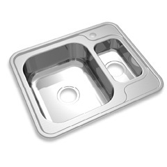 Cuba de Sobrepor em Aço Inox Quadrada CS34/CS15 61x51x15cm