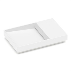 Cuba de Sobrepor Retangular Dash Horizon 60x38cm Blanco Matte